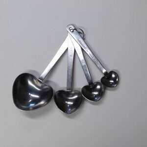 Heart-Shaped Measuring Spoons w/ Love messages Kate & Aspen